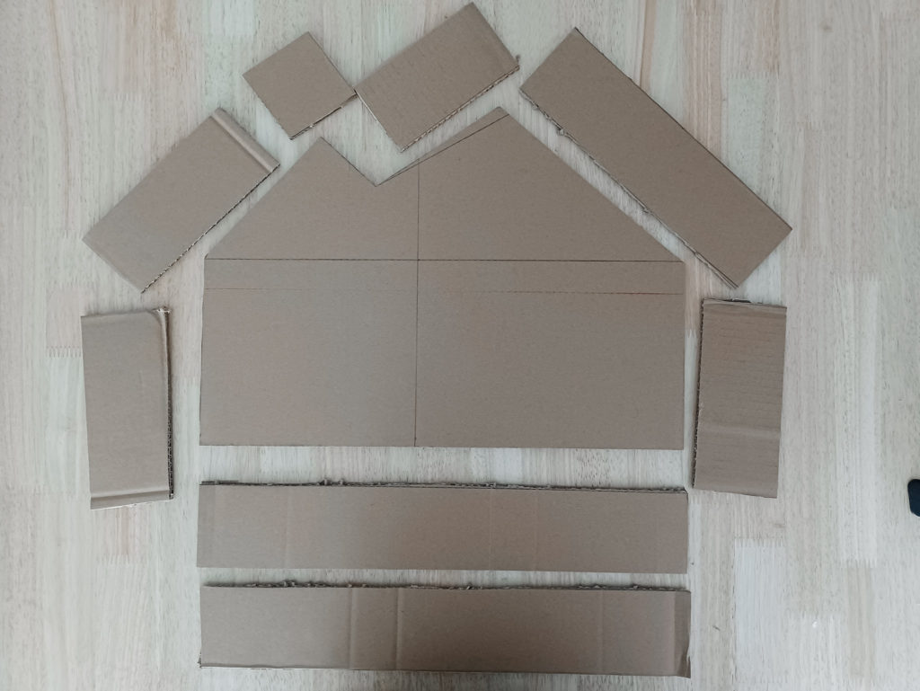 DIY Cardboard Bluey House